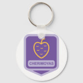 Cherimoya Fruitユニーク Graphicカスタマイズ可能 キーホルダー (裏面)