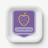 Cherimoya Fruitユニーク Graphicカスタマイズ可能 ペーパープレート (正面)