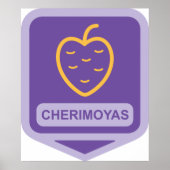 Cherimoya Fruitユニーク Graphicカスタマイズ可能 ポスター (正面)