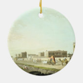 Cheringhee、カルカッタの港は、「Orienからの32をめっきします セラミックオーナメント (裏面)