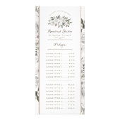 Cherishヴィンテージ白フローラカスタム価格表 ラックカード (正面)