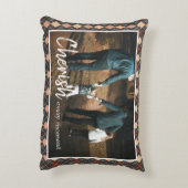 Cherish Every Moment引用文ファミリーフォト アクセントクッション (裏面(縦))