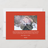 Cherish Every Moment モダン 2 Photo Christmas Card シーズンカード (裏面)