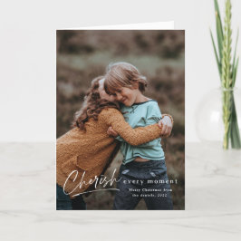 Cherish every moment 2 photo Holiday Christmas シーズンカード