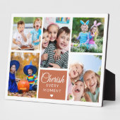 Cherish Every Moment Terracotta 5フォトコラージュ フォトプラーク (側面)