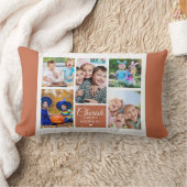 Cherish Every Moment Terracotta 5フォトコラージュ ランバークッション (ブランケット)