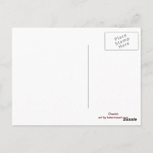 Cherish Mermaidと子はがき ポストカード (裏面)