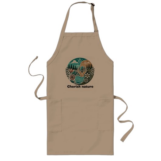 Cherish nature apron ロングエプロン (正面)