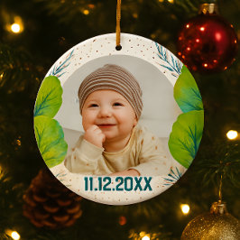 Cherish the Magic: Your Woodland First Christmas  セラミックオーナメント