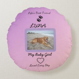 Cherished Companion Modern Pet ラウンドクッション