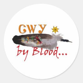 Cherokee by Blood ラウンドシール