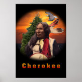 Cherokee indians designs ポスター (正面)