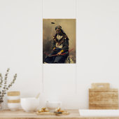 Cherokee Man with Bowのヴィンテージ写真 ポスター (キッチン)
