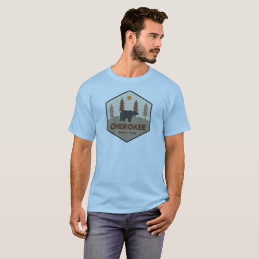 Cherokee National Forest Tennessee Bear Tシャツ (正面フル)