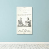 Cherokee Primer, 1845 (版木、銅版、版画) キャンバスプリント (インサイチュ (ウッドフロア))