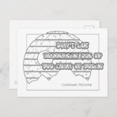 Cherokee Proverb Coloringはがき ポストカード (正面/裏面)