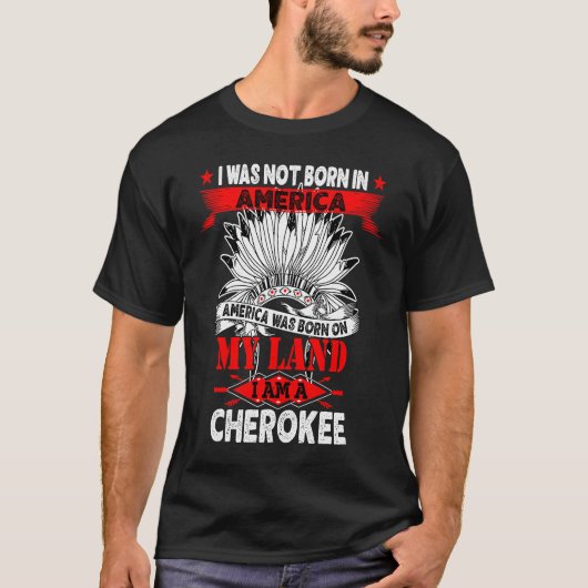 Cherokee Tribe Land Native American Tシャツ (正面)