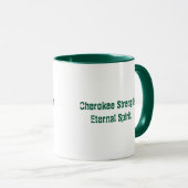 Cherokee Typography Spirit Mug マグカップ (正面右)