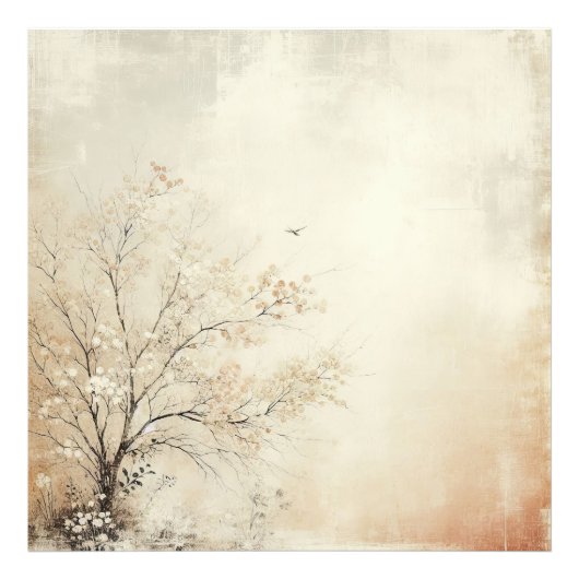 Cherrie Tree Old Photo Graphic Design フォトプリント (正面)