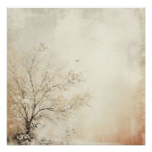 Cherrie Tree Old Photo Graphic Design ポスター (正面)