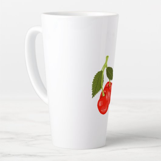 Cherries カフェラテマグ (左アングル)