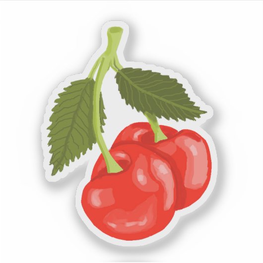 Cherries シール (正面)