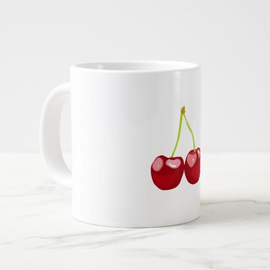 Cherries ジャンボコーヒーマグカップ (正面左)