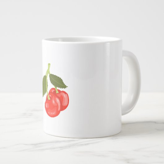 Cherries ジャンボコーヒーマグカップ (正面右)