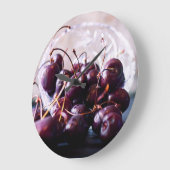 Cherries ラージ壁時計 (傾斜)