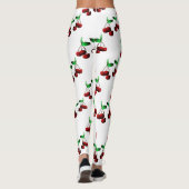 Cherries on White Leggings レギンス (裏面)