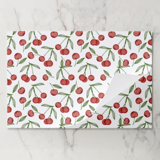 Cherries Paper Placemats ペーパーパッド (折り畳み)