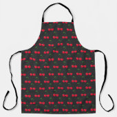 cherries pattern エプロン (正面)