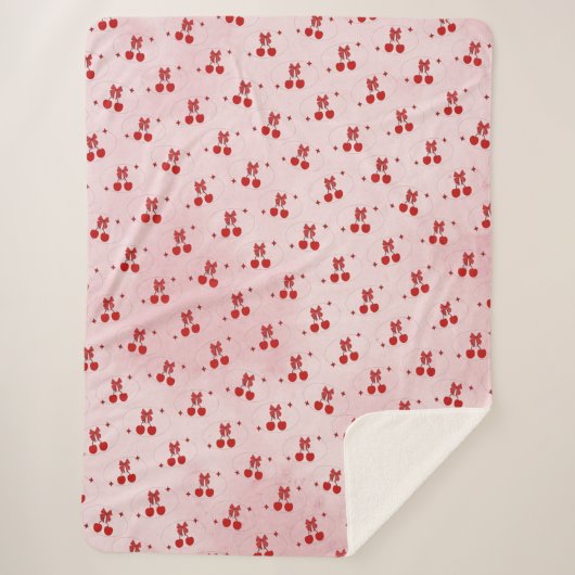 Cherry シェルパブランケット (正面)