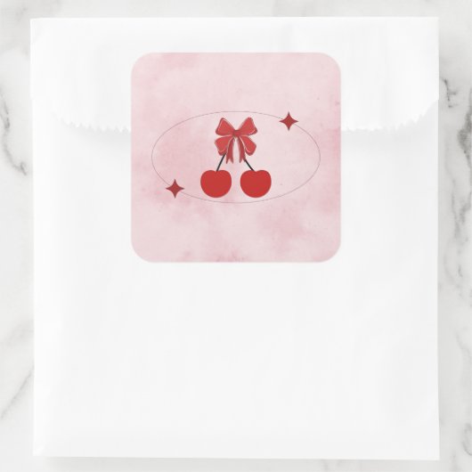 Cherry スクエアシール (バッグ)