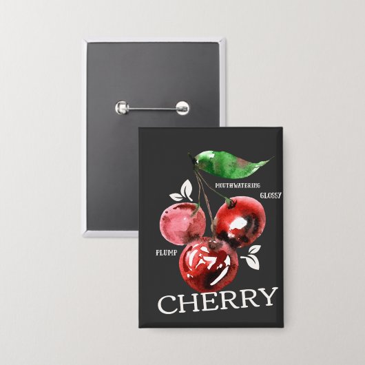 Cherry 缶バッジ (正面/裏面)