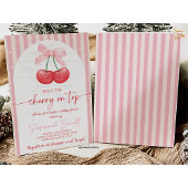 Cherry Baby Shower Cherry on Top 招待状