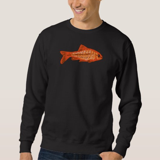 Cherry Barb Aquarium Design for Fishkeeping Fans スウェットシャツ (正面)
