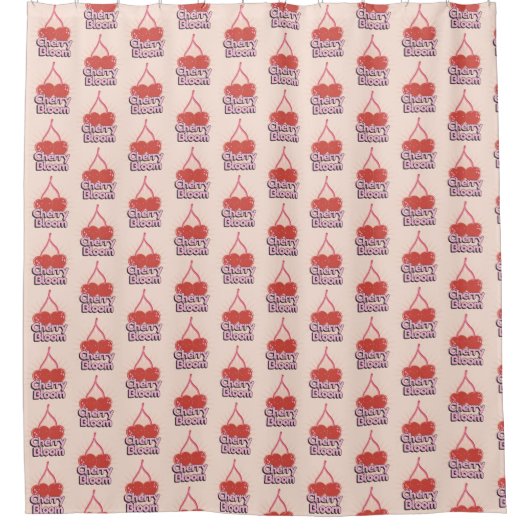 Cherry Bloom シャワーカーテン (正面)