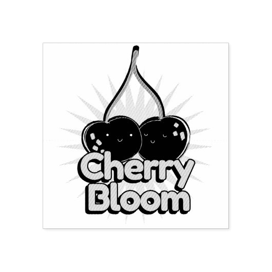 Cherry Bloom ラバースタンプ (インプリント)