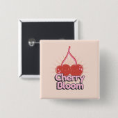 Cherry Bloom Button 缶バッジ (正面&裏面)