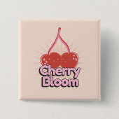 Cherry Bloom Button 缶バッジ (正面)