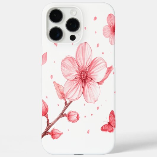 Cherry Bloom Elegance – Vibrant Nature Case Case-Mate iPhoneケース (裏面)