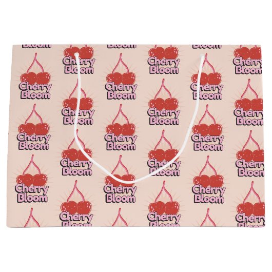 Cherry Bloom Large Gift Bag ラージペーパーバッグ (正面)