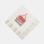 Cherry Bloom Napkins 縁ありランチョンナプキン (角)