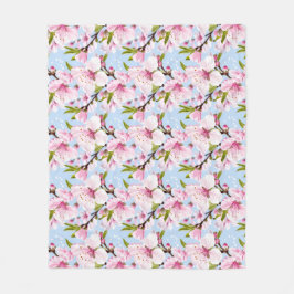    Cherry Blossom フリースブランケット