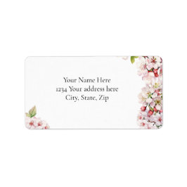 Cherry Blossom Address Label ラベル