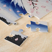 Cherry Blossom and Mount Fuji Jigsaw Puzzle ジグソーパズル (側面)
