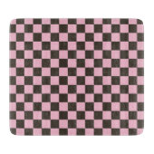 Cherry blossom checkered board pattern カッティングボード (正面)