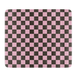 Cherry blossom checkered board pattern カッティングボード
