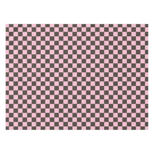Cherry blossom checkered board pattern テーブルクロス (正面(横))